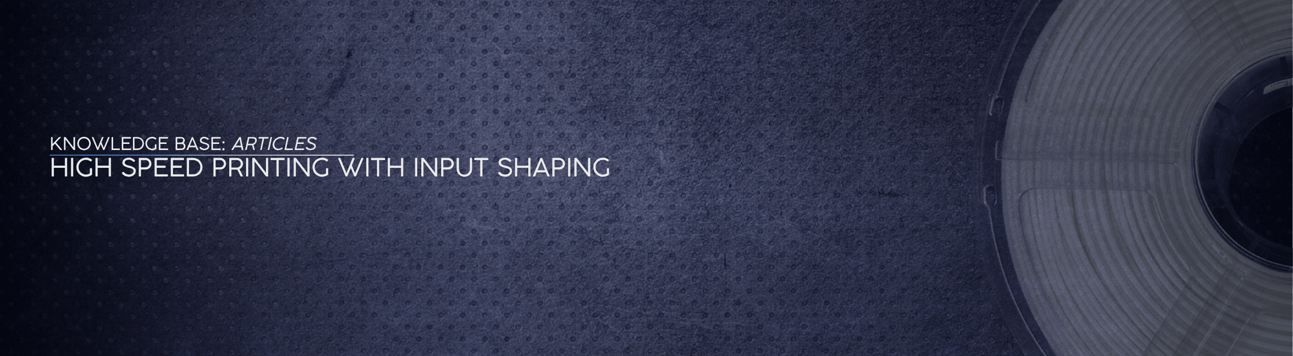 High Speed Printing with Input Shaping - OzFDM