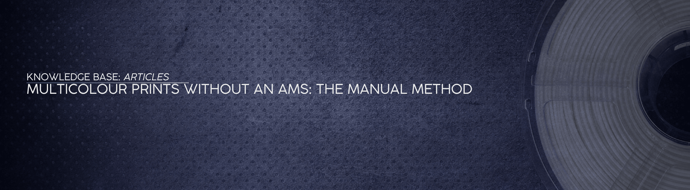 Multicolour Prints Without an AMS: The Manual Method - OzFDM
