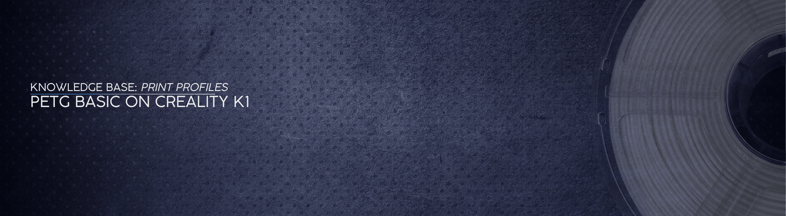 PETG Basic on Creality K1 - OzFDM