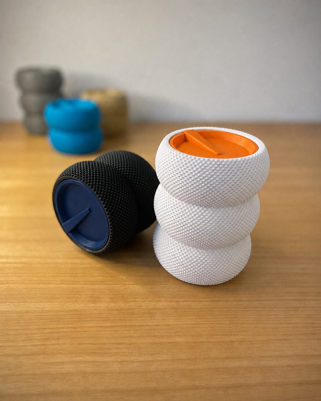 Poddy RippleMesh Storage Container with Screw-On Lid