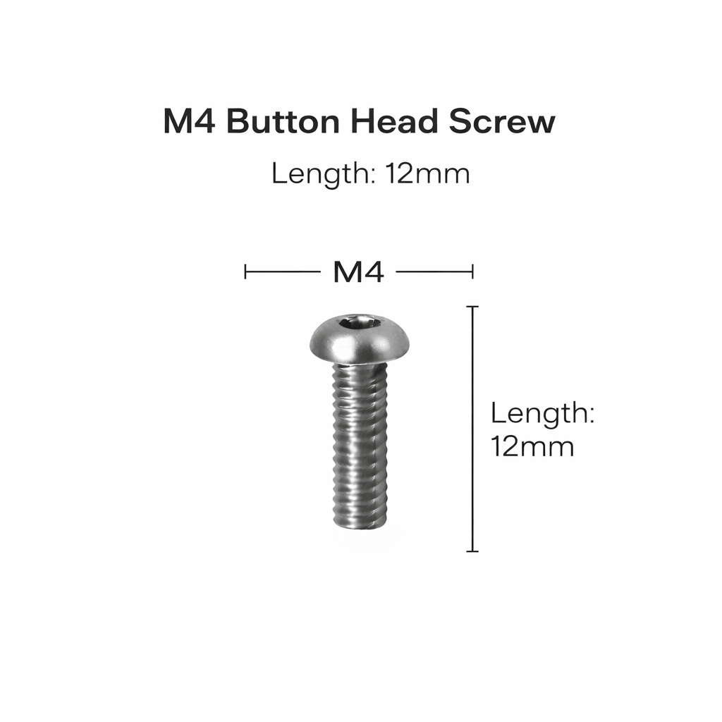 Button Head Socket Screws – Stainless Steel (M3–M8) - OzFDM