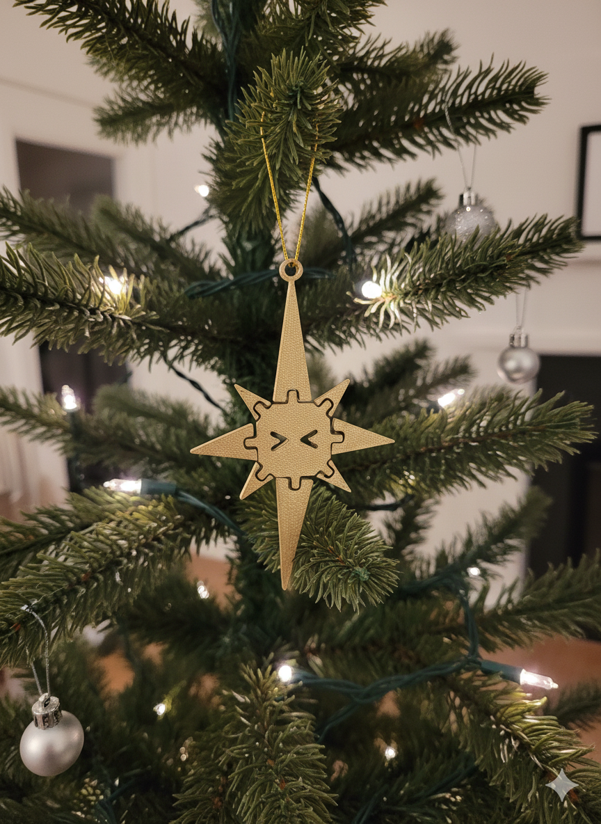 Starflex | Flexi Christmas Star Ornament Keychain