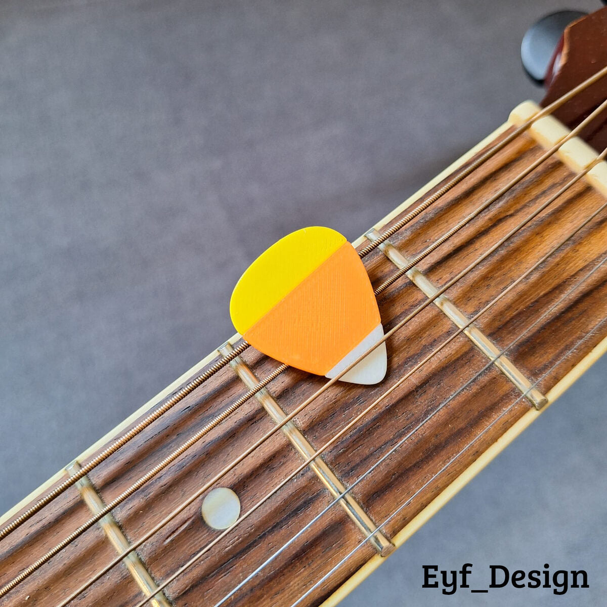 Guitar Pick - Candy Corn