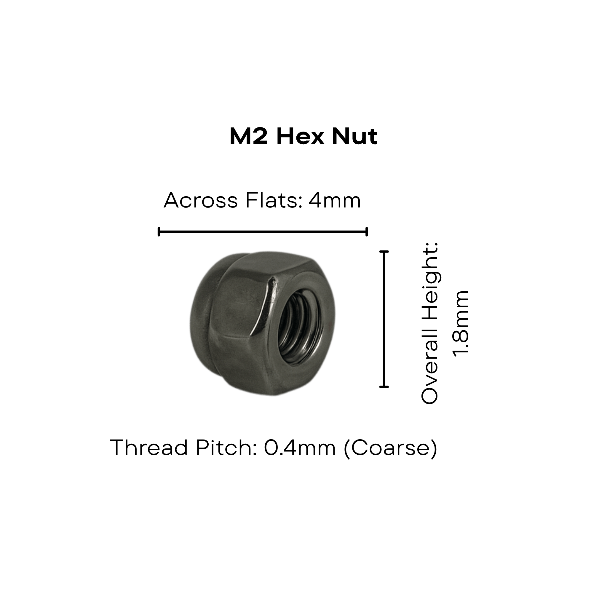 Stainless Steel Self - Locking Nyloc Nuts Metric M2 - M6 - OzFDM