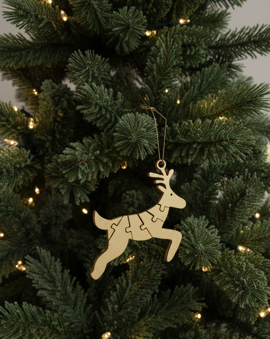 Rudoflex | Flexi Reindeer Keychain Christmas Ornament