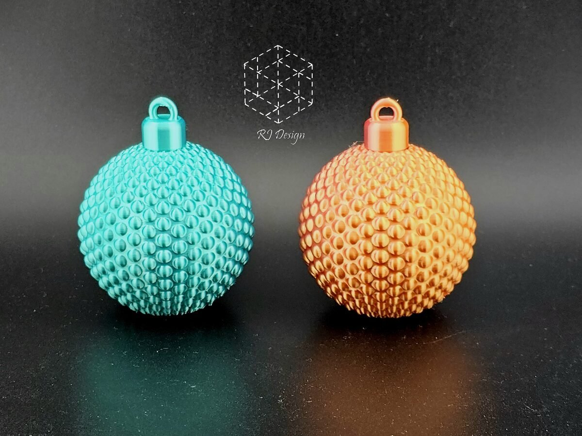 4 Bauble Set (Dotted, Spiral, Lattice, Fuzzy Skin) - OzFDM