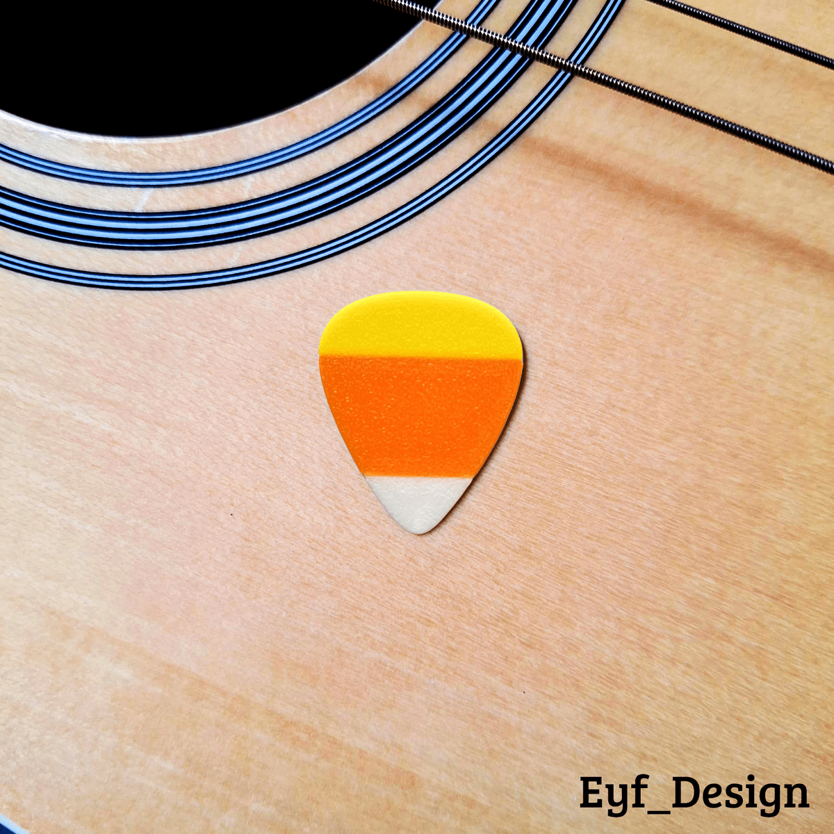 Guitar Pick - Candy Corn - OzFDM