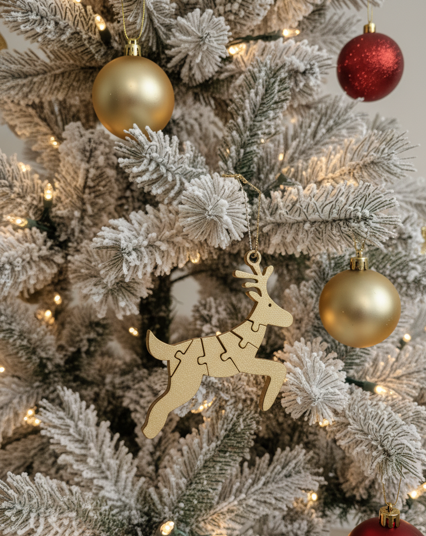 Rudoflex | Flexi Reindeer Keychain Christmas Ornament