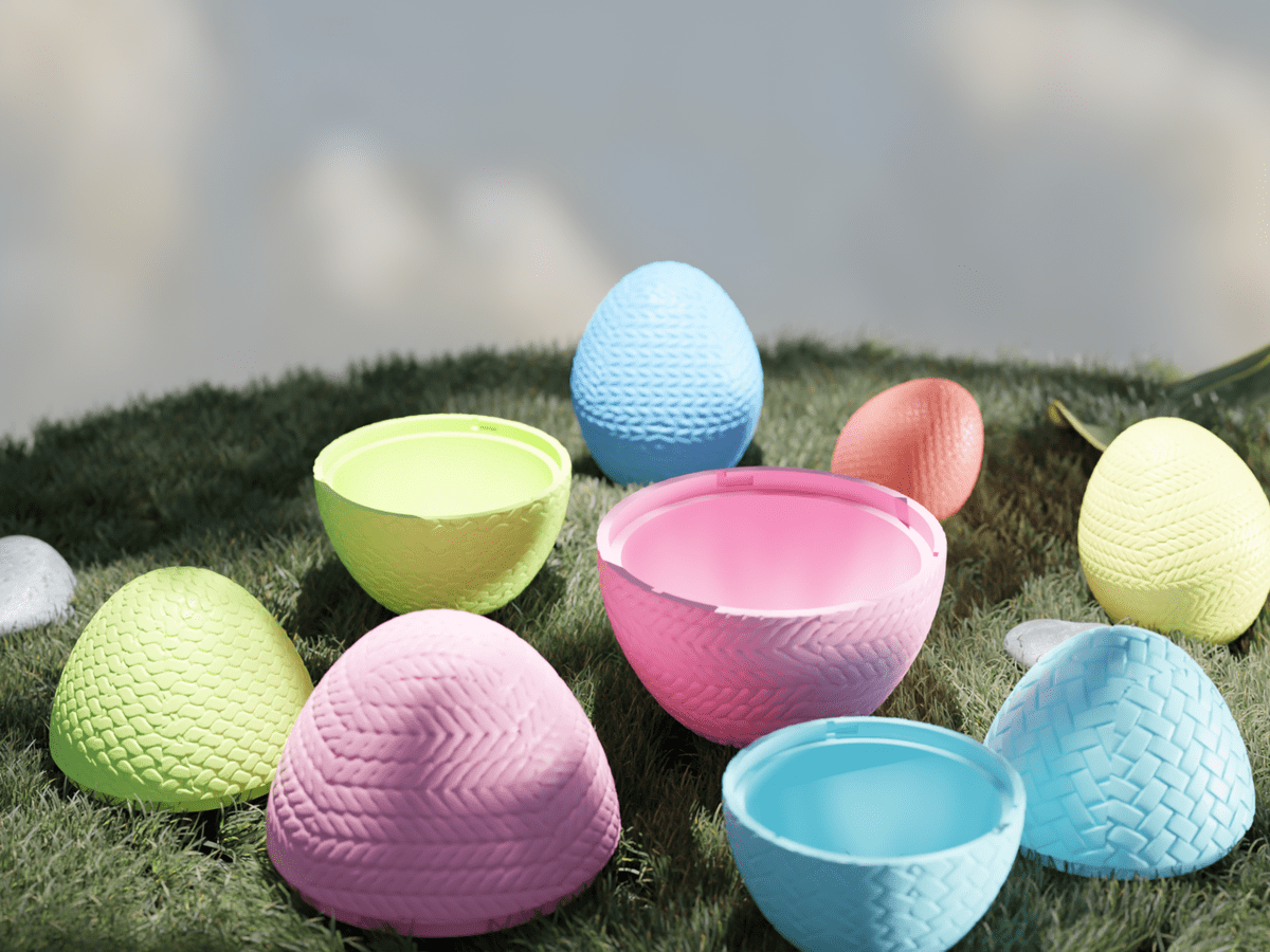 Knitted Easter Egg Boxes - OzFDM