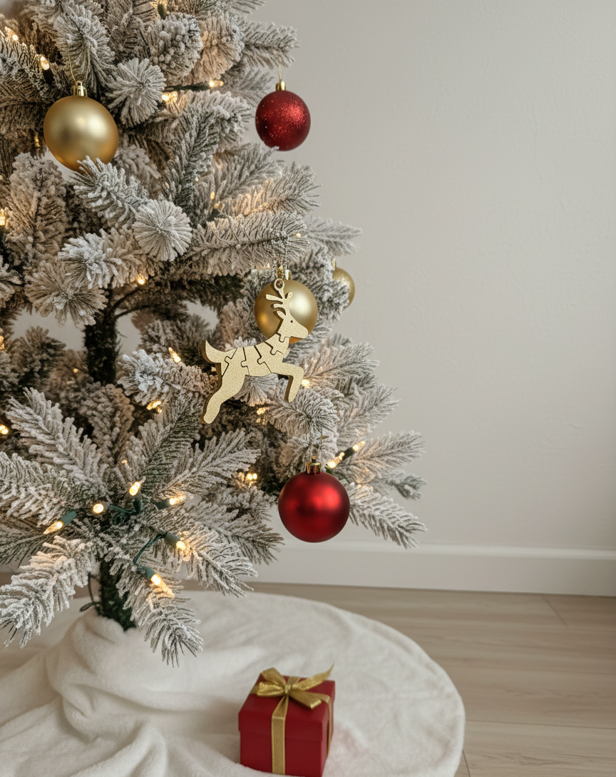Rudoflex | Flexi Reindeer Keychain Christmas Ornament