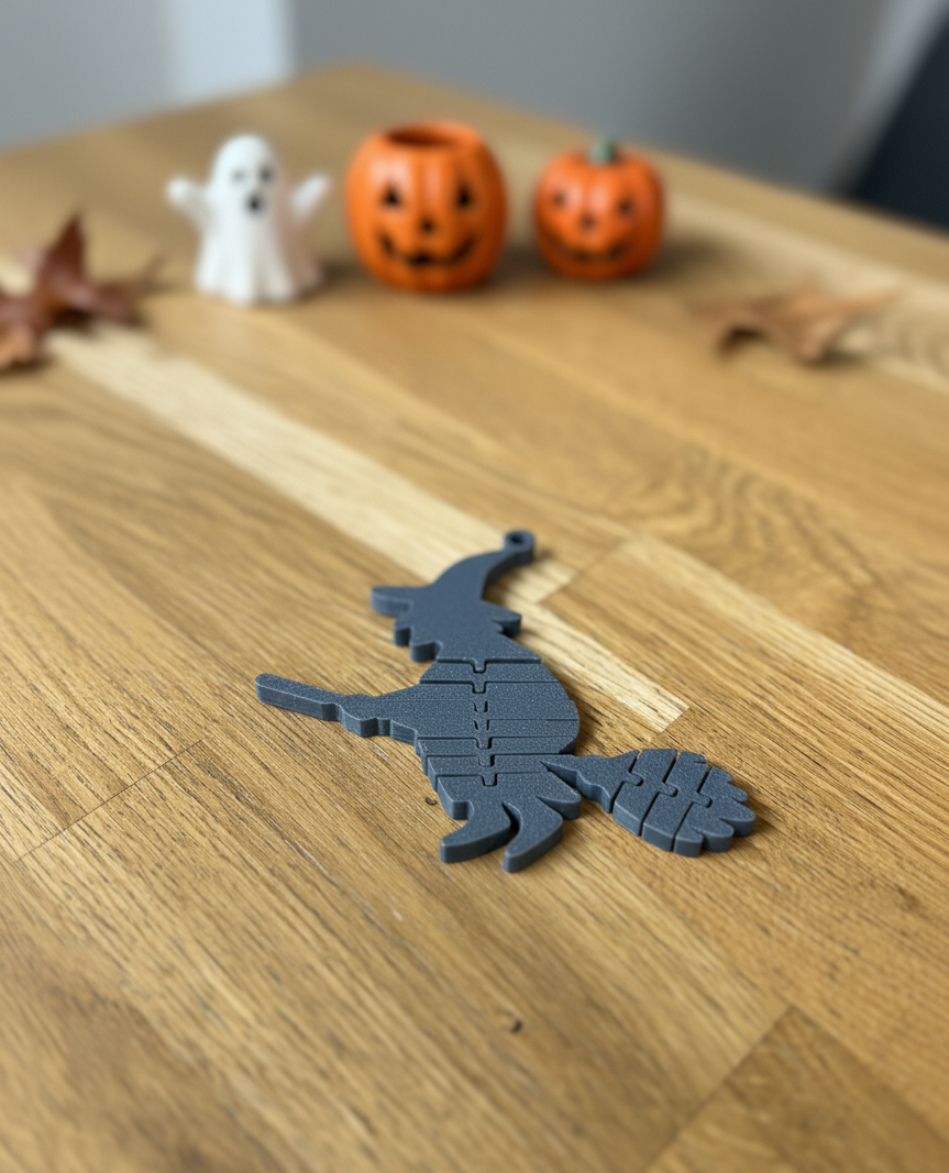 Booflex Iv – Flexi Witch On A Broom Keychain