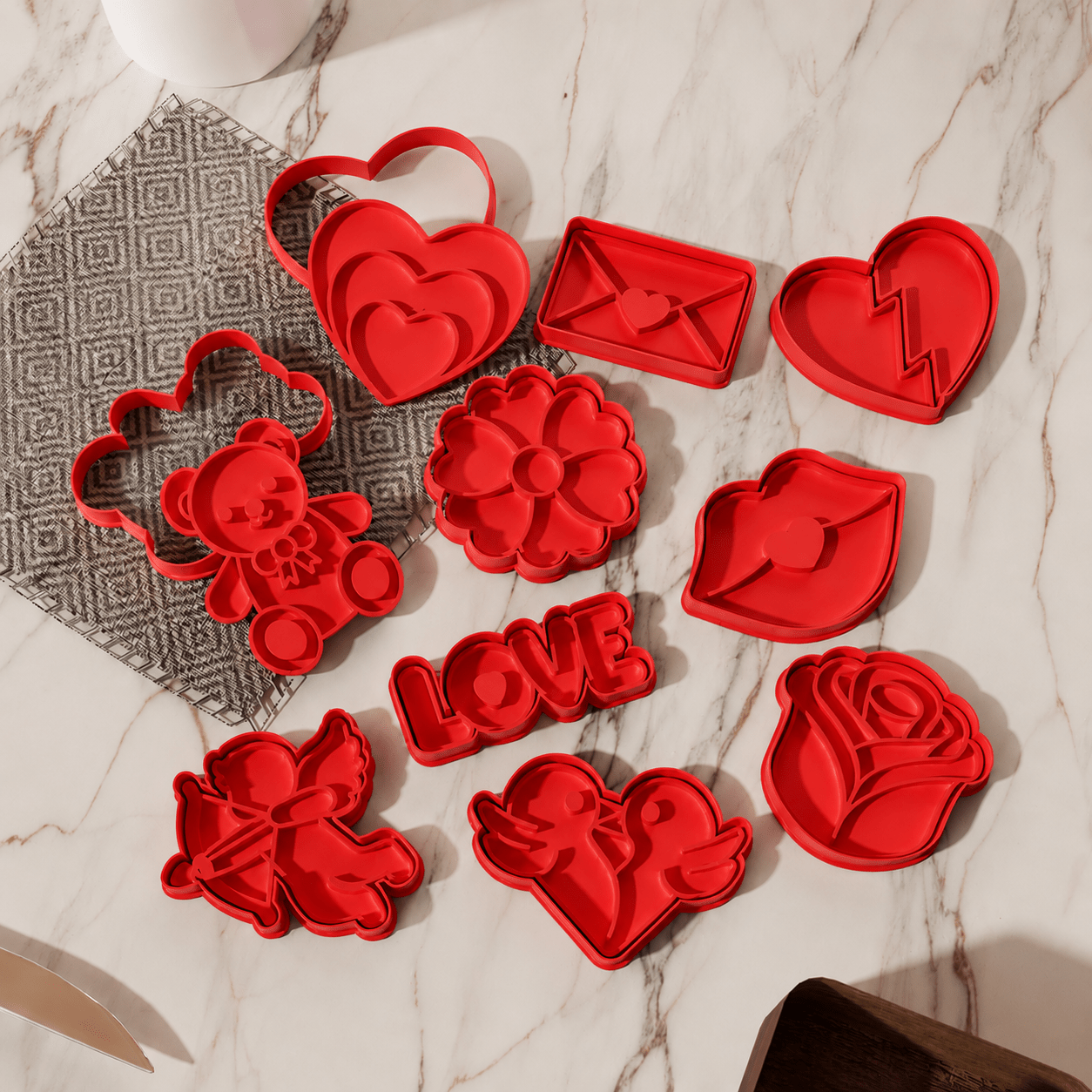Valentine Cookie Cutter 10-Piece Set
