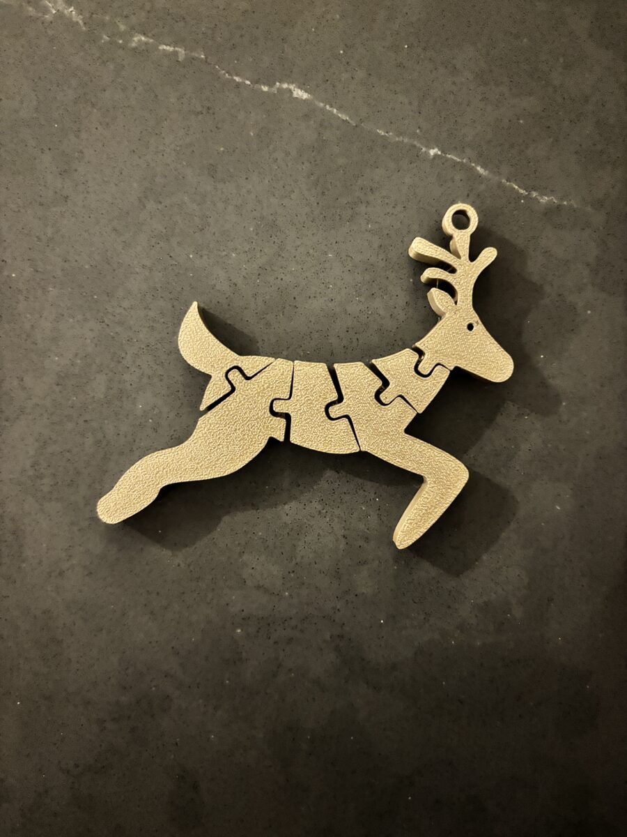 Rudoflex | Flexi Reindeer Keychain Christmas Ornament