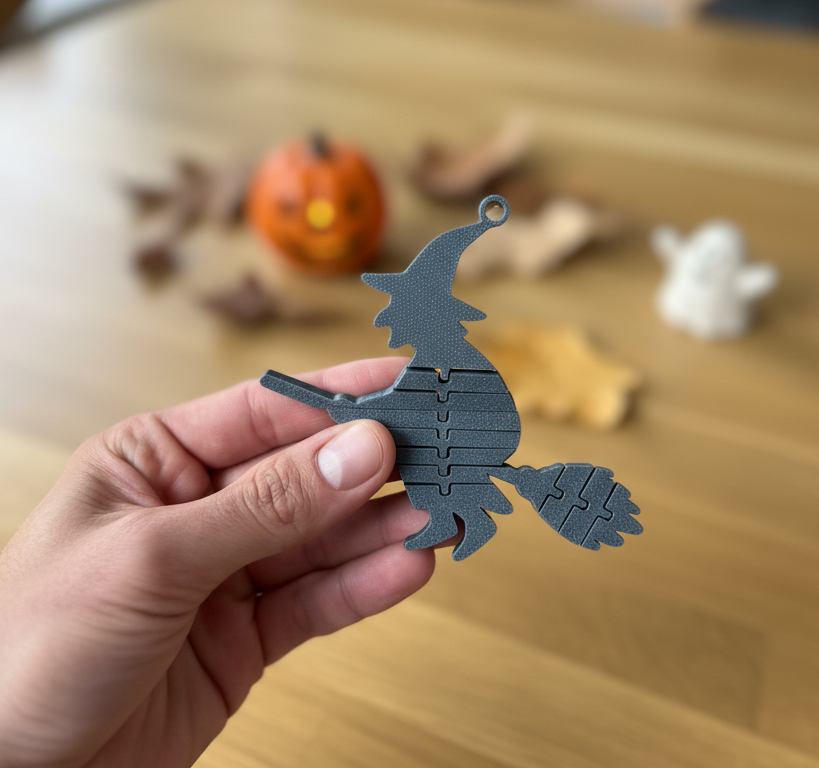 Booflex Iv – Flexi Witch On A Broom Keychain