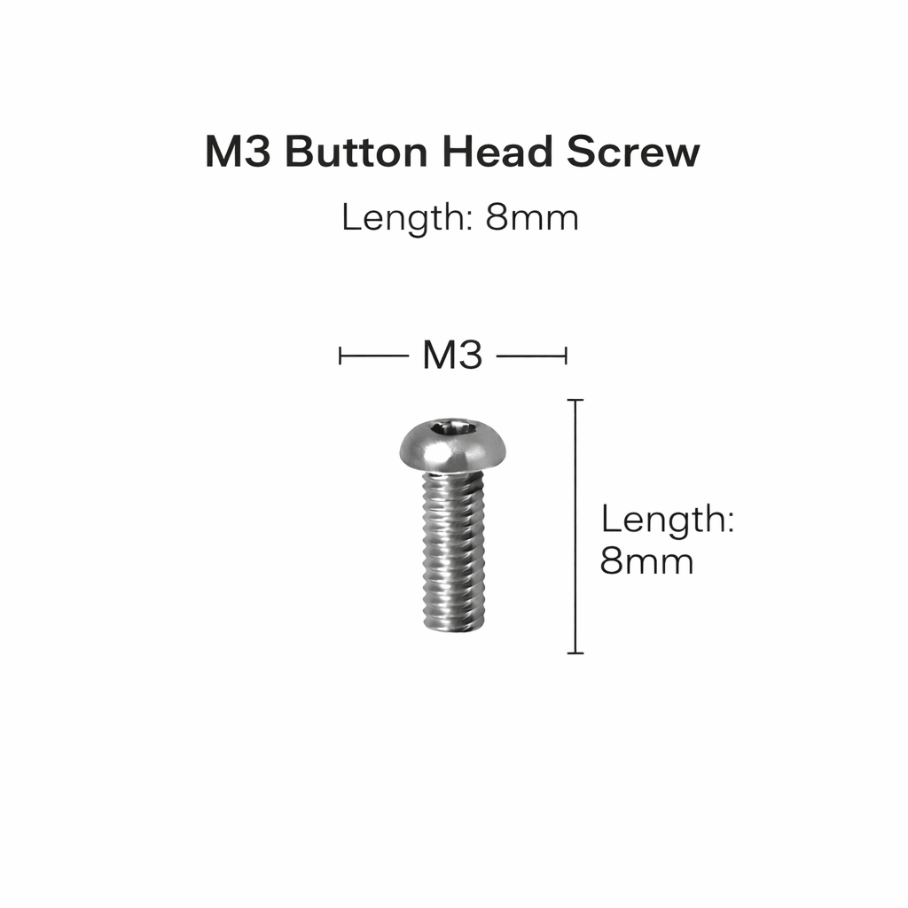 Button Head Socket Screws – Stainless Steel (M3–M8) - OzFDM