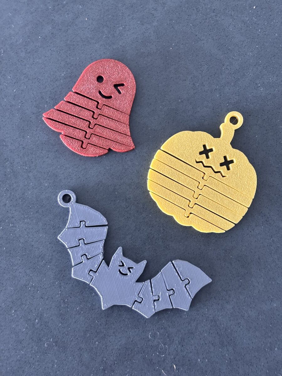 Spookyflex Trio | Halloween Flexi Keychains Bundle - 3 In 1