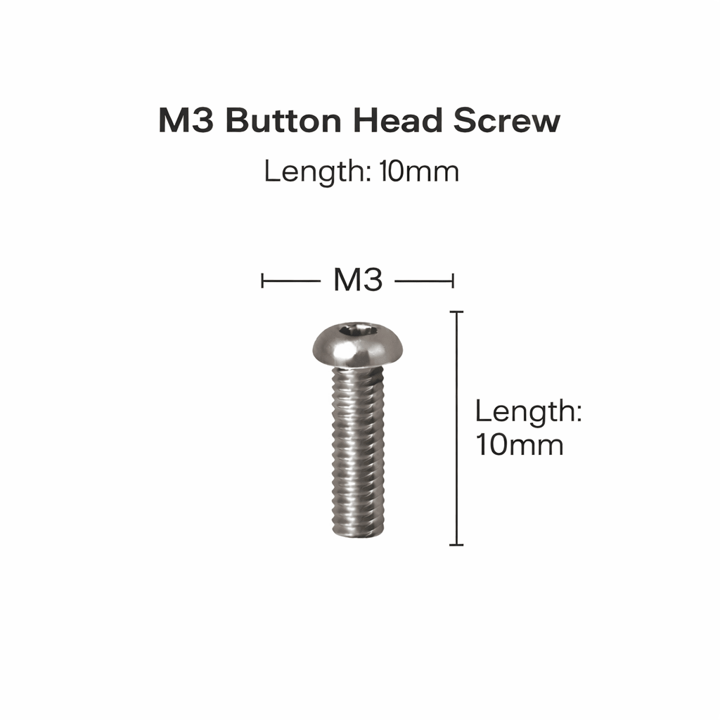 Button Head Socket Screws – Stainless Steel (M3–M8) - OzFDM