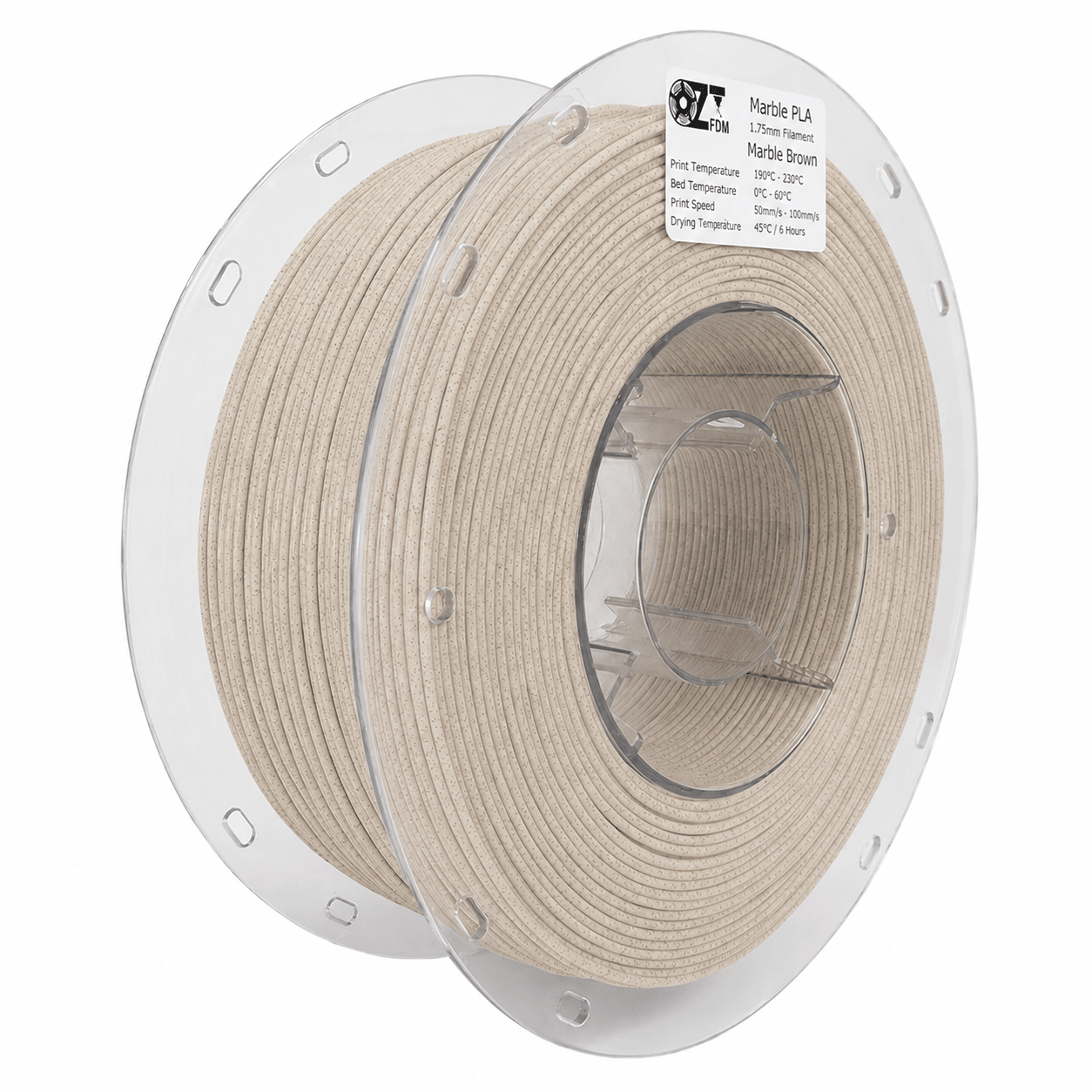 1.75 mm PLA Marble Filament - 1 KG - OzFDM