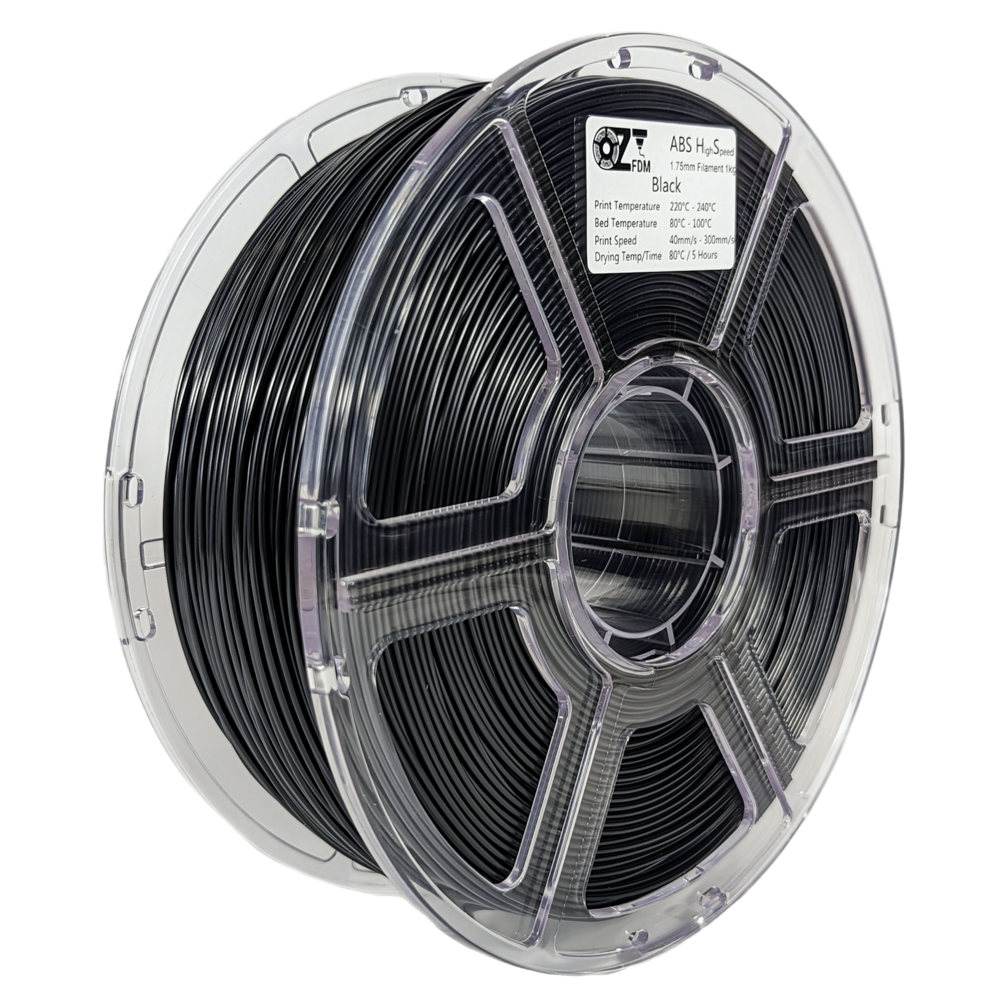 OzFDM ABS - HS (HighSpeed) 3D Printing Filament 1.75mm 1KG - OzFDM