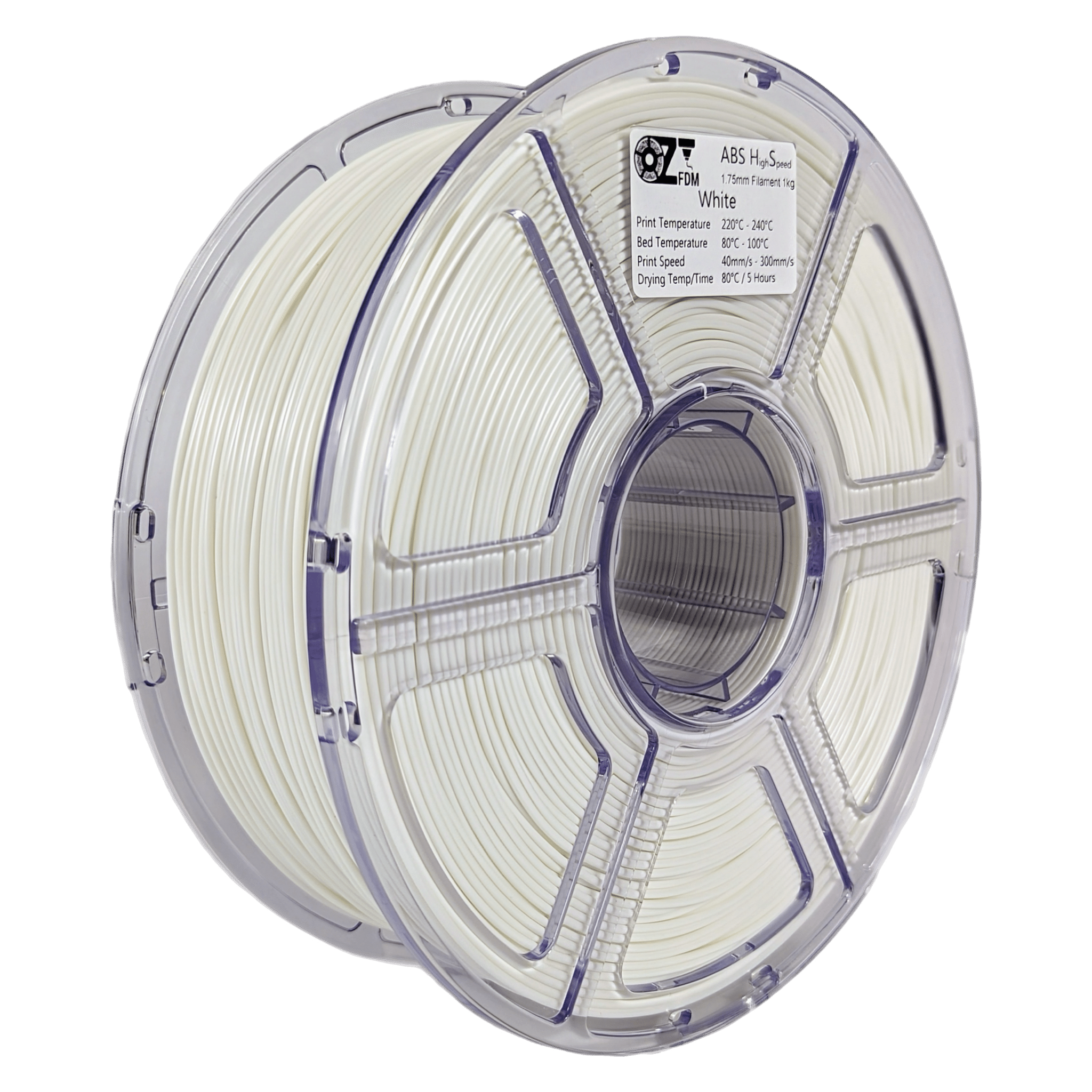 OzFDM ABS - HS (HighSpeed) 3D Printing Filament 1.75mm 1KG - OzFDM