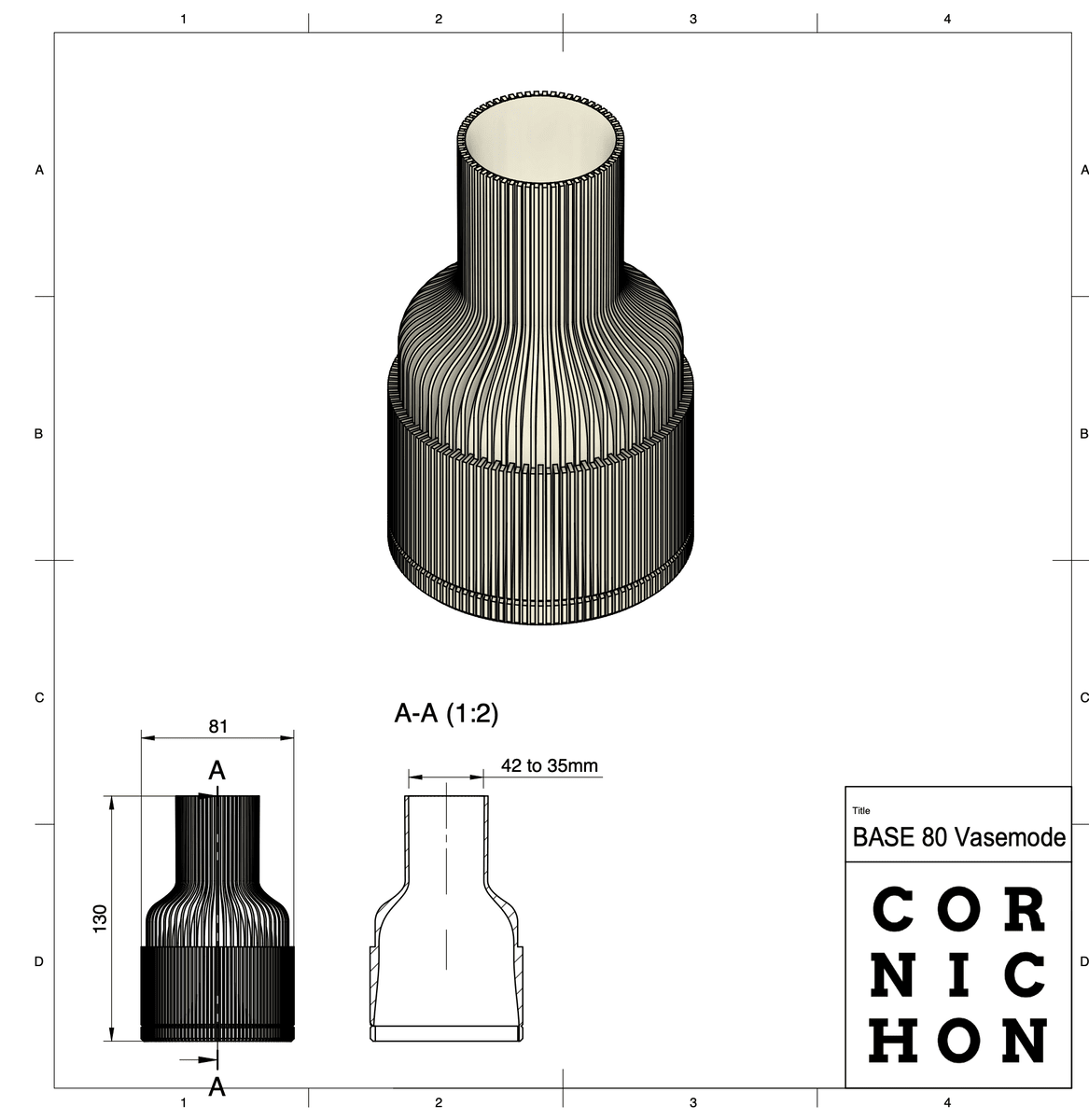 Base S Vasemode (35mm / 42mm Socket) - OzFDM