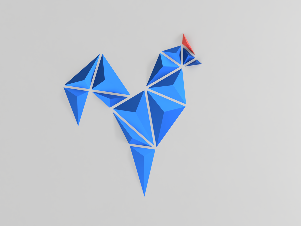Minimalist Rooster Wall Art