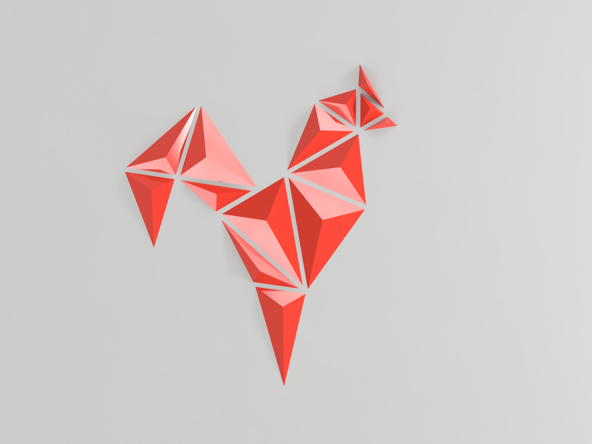 Minimalist Rooster Wall Art