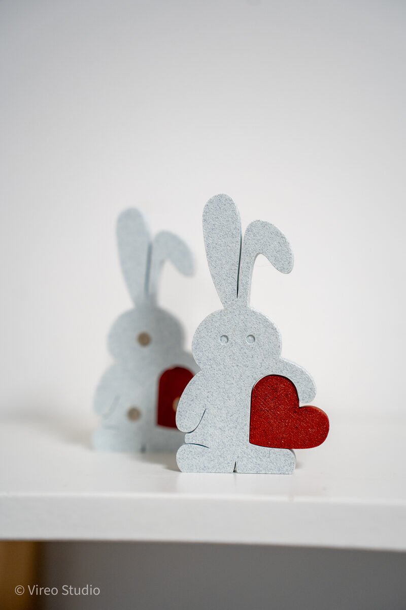 Valebunny | Magnetic Bunny & Heart Valentine Display + Fridge Magnets - OzFDM