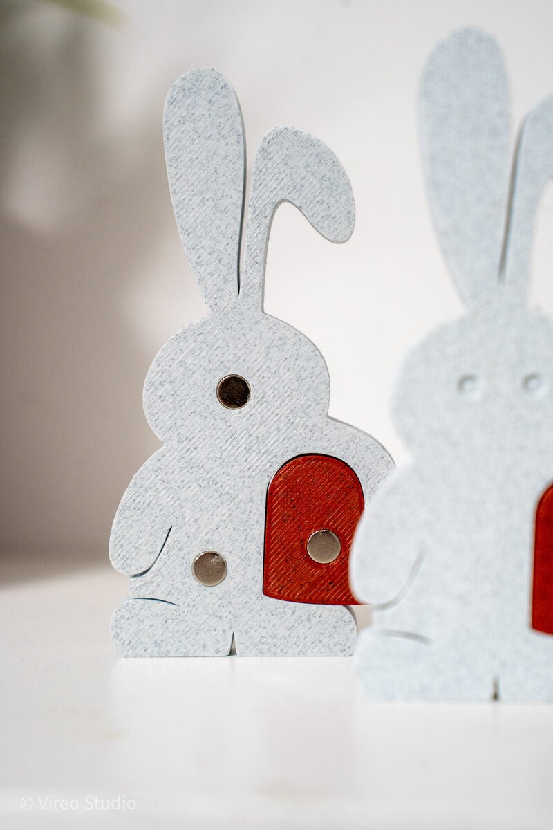 Valebunny | Magnetic Bunny & Heart Valentine Display + Fridge Magnets - OzFDM