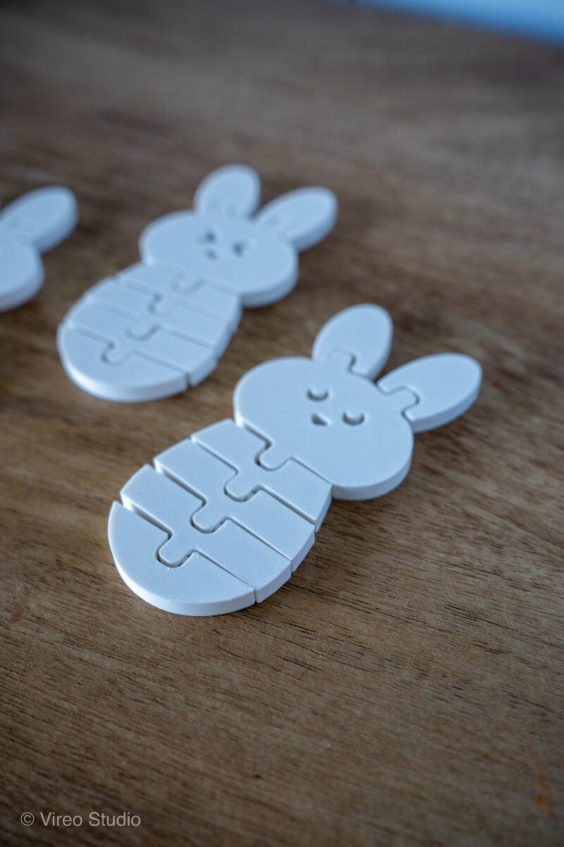 FlexiBuns | Easter Triple-Smile Flexible Bunny Bundle Keychains
