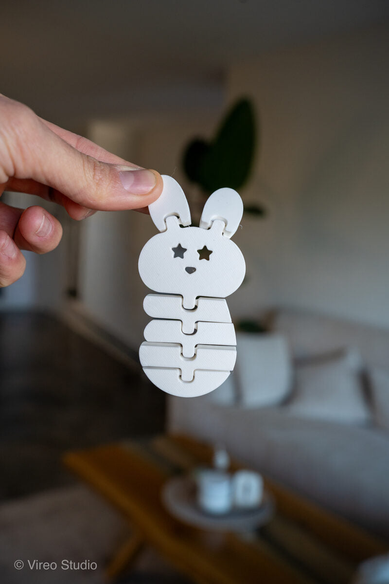 FlexiBuns | Easter Triple-Smile Flexible Bunny Bundle Keychains