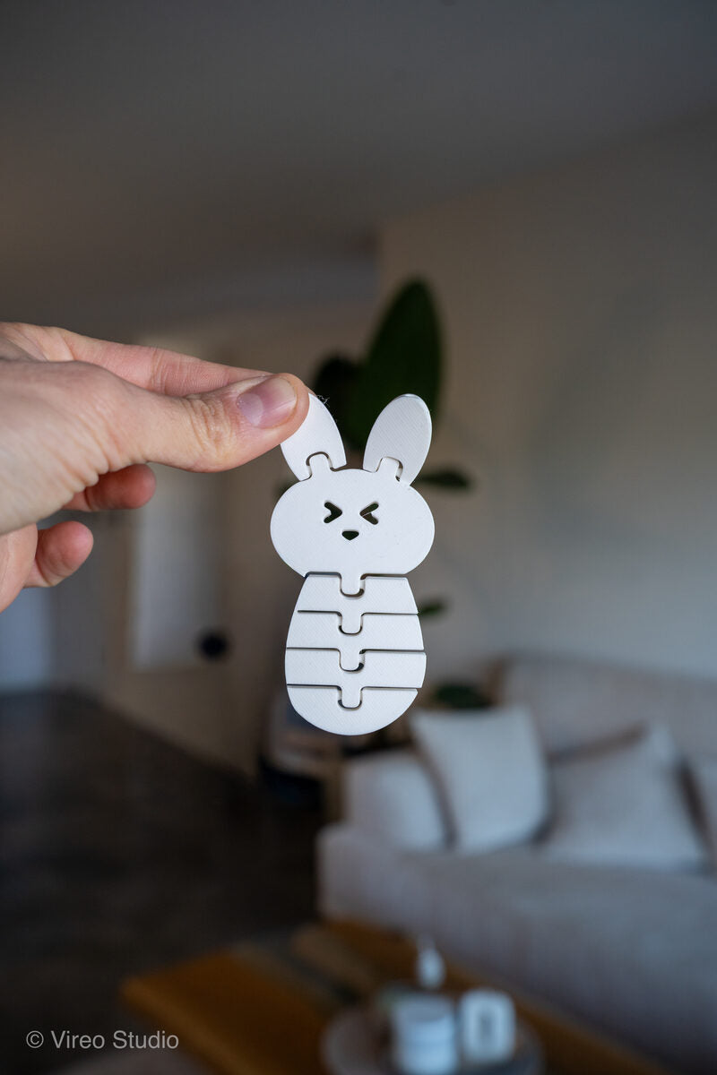 FlexiBuns | Easter Triple-Smile Flexible Bunny Bundle Keychains