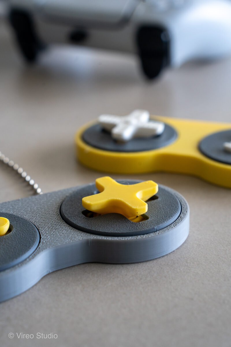 RetroSnap Fidget Controller Keychain | Snap-Fit, No Supports, No Clicker Needed - OzFDM