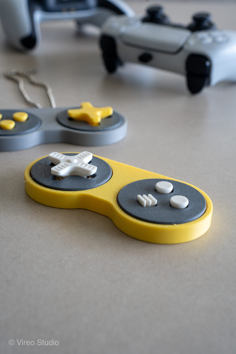 RetroSnap Fidget Controller Keychain | Snap-Fit, No Supports, No Clicker Needed