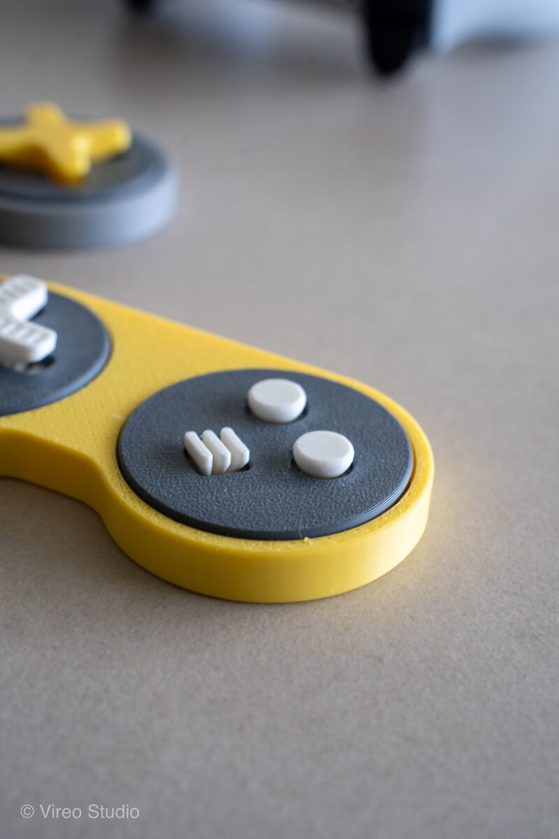 RetroSnap Fidget Controller Keychain | Snap-Fit, No Supports, No Clicker Needed