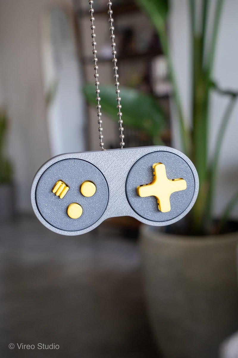 RetroSnap Fidget Controller Keychain | Snap-Fit, No Supports, No Clicker Needed - OzFDM
