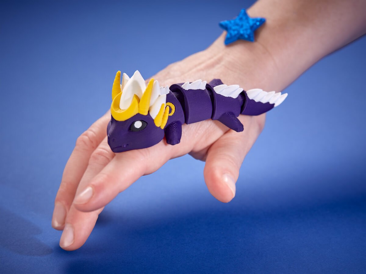 Moon Dragon - Articulated Keychain Figure - OzFDM