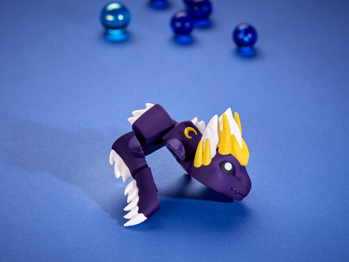 Moon Dragon - Articulated Keychain Figure - OzFDM