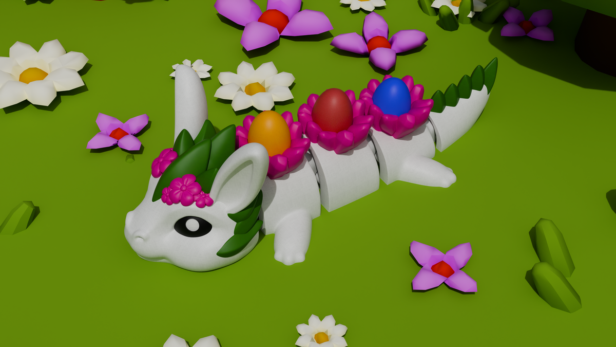 Easter Dragon - Artiulated Figure