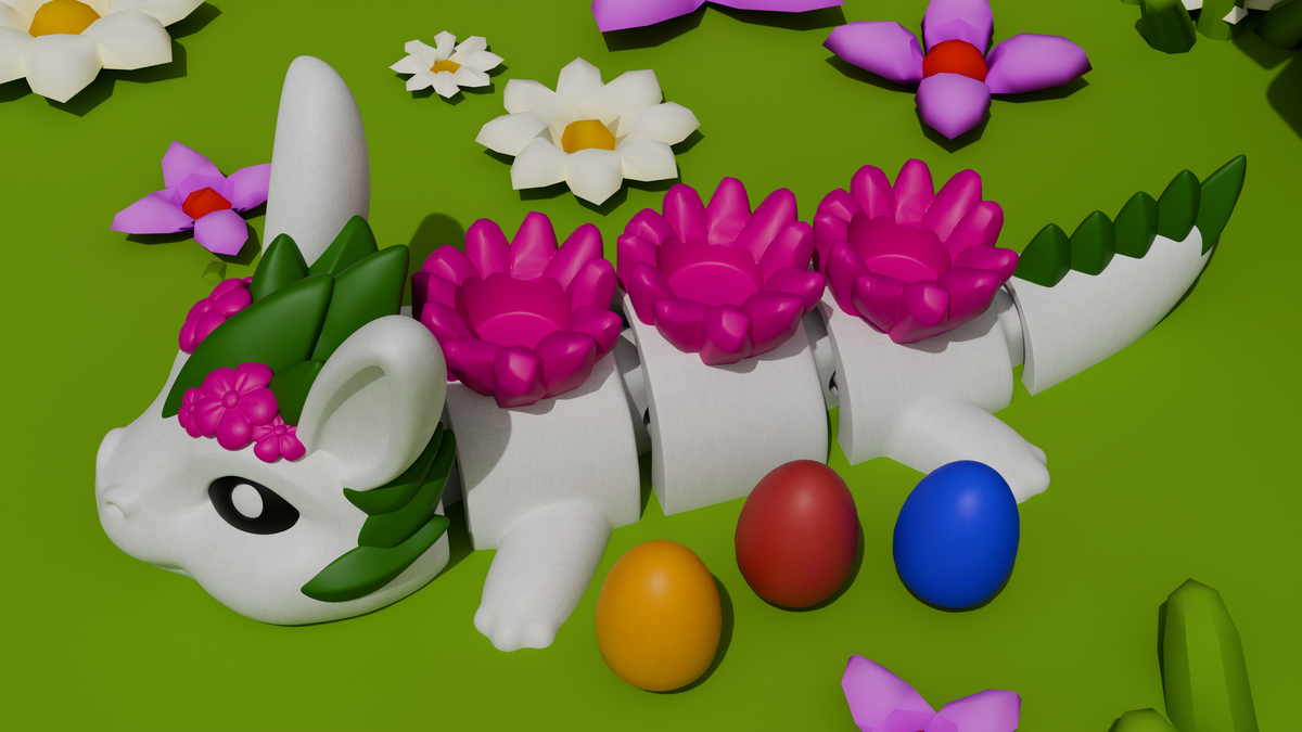 Easter Dragon - Artiulated Figure