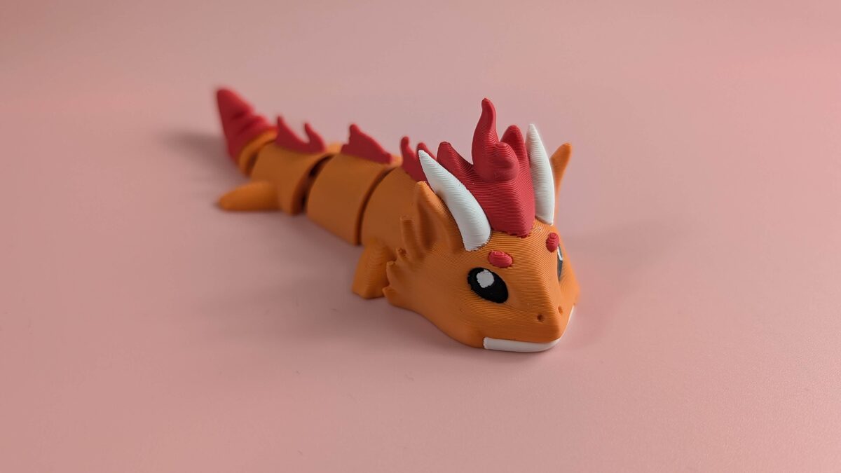 Fire Dragon - Articulated Figure Keychain