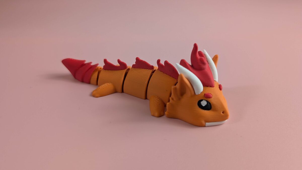 Fire Dragon - Articulated Figure Keychain