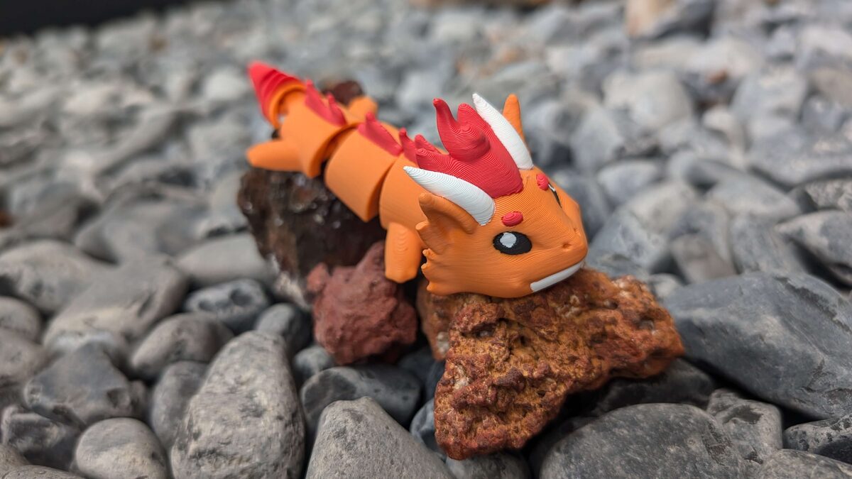 Fire Dragon - Articulated Figure Keychain