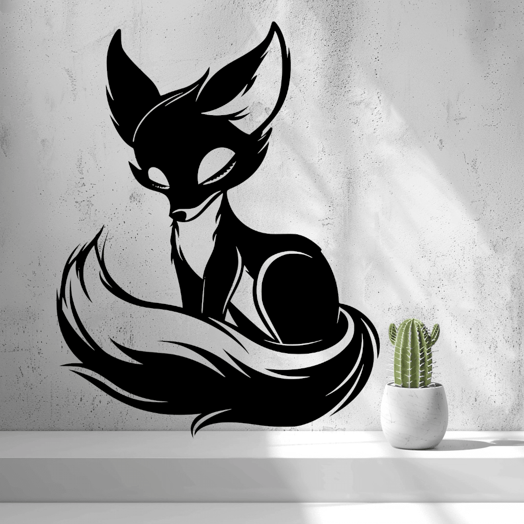 2d Cute Fox Wall Art - OzFDM