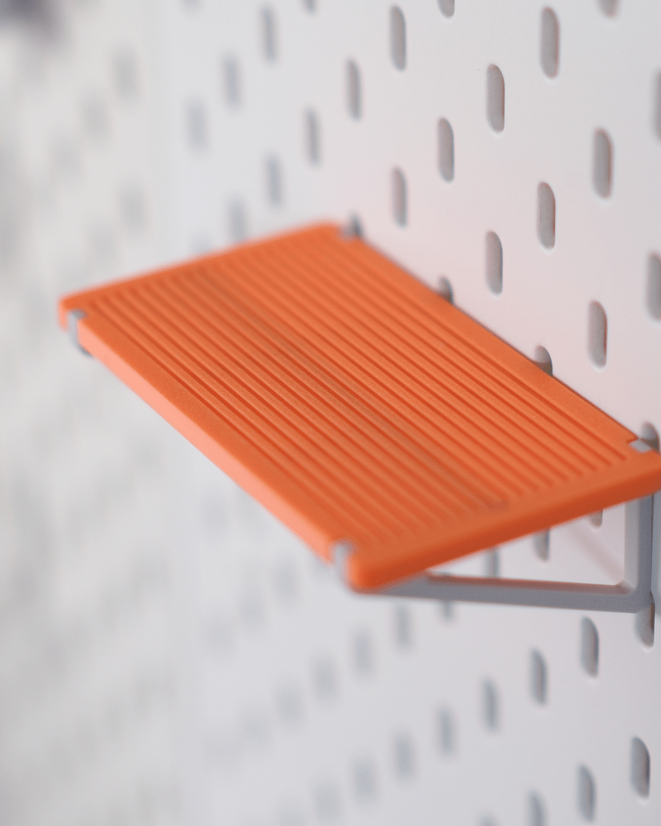 Ikea Skadis Minimal Toy Display Shelf – Snap‑on Pegboard Shelf For Mini Figures - OzFDM