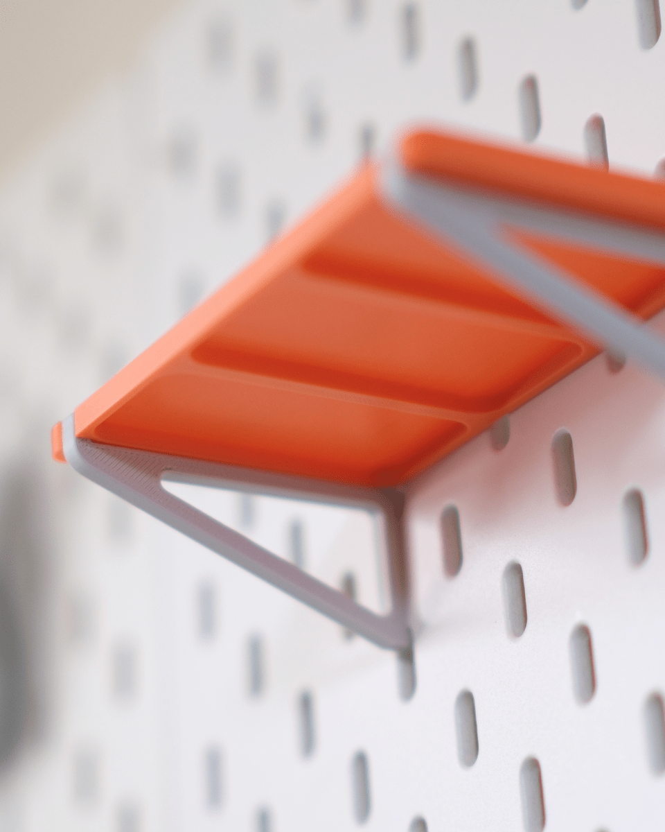 Ikea Skadis Minimal Toy Display Shelf – Snap‑on Pegboard Shelf For Mini Figures - OzFDM