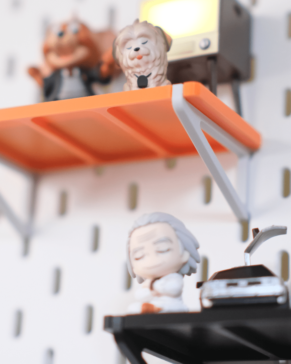 Ikea Skadis Minimal Toy Display Shelf – Snap‑on Pegboard Shelf For Mini Figures - OzFDM