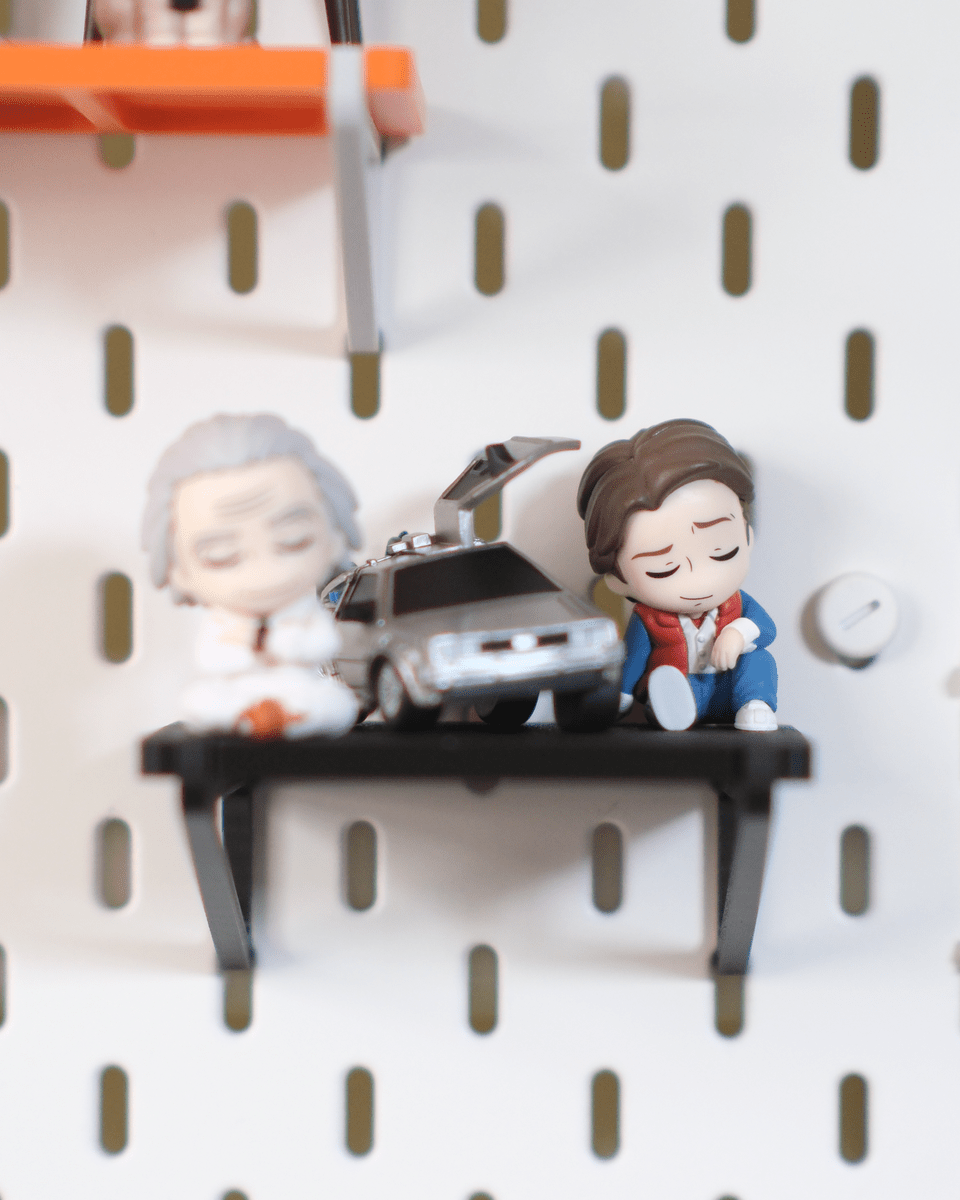 Ikea Skadis Minimal Toy Display Shelf – Snap‑on Pegboard Shelf For Mini Figures - OzFDM