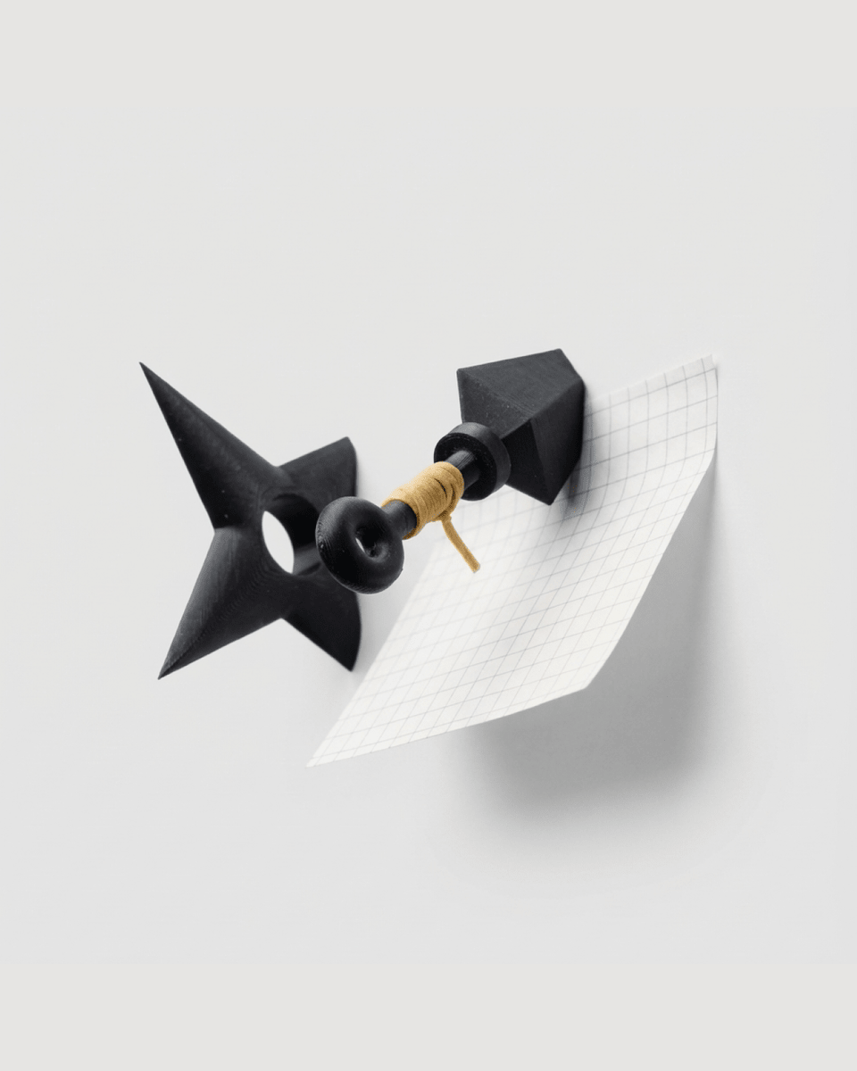 Ninja Memo Board Pin Set - Kunai & Shuriken - OzFDM