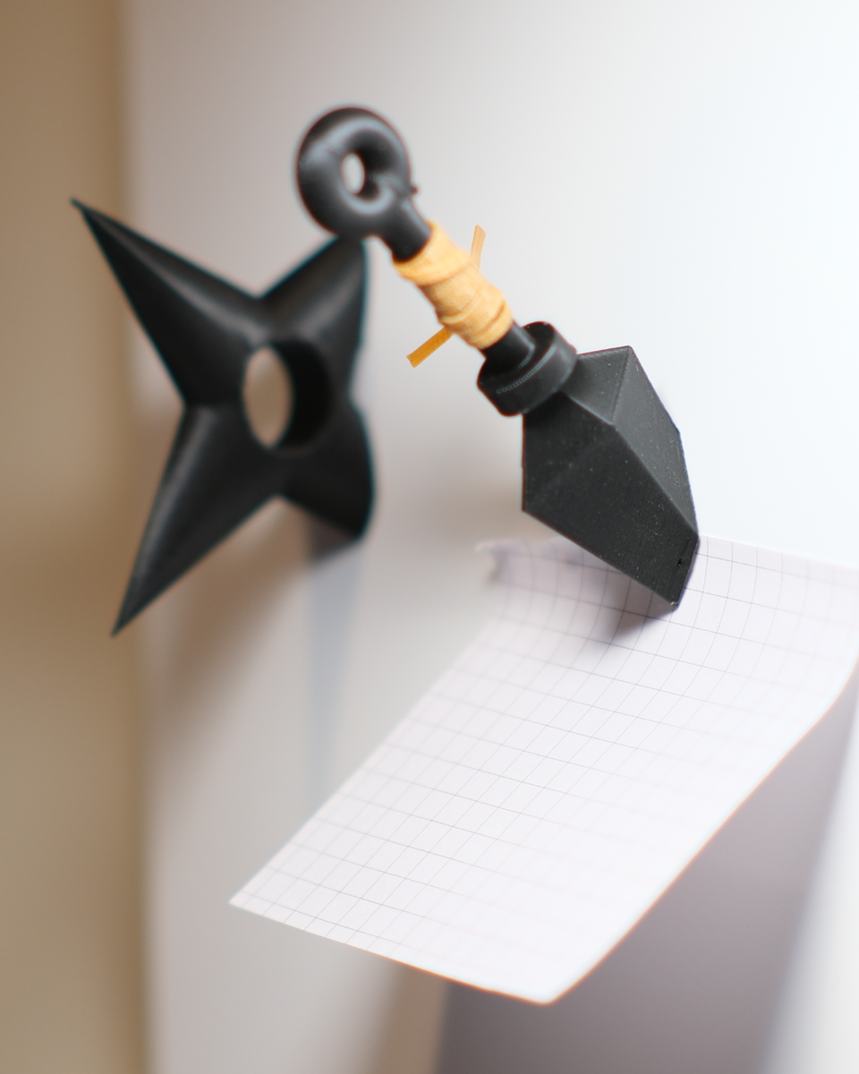 Ninja Memo Board Pin Set - Kunai & Shuriken
